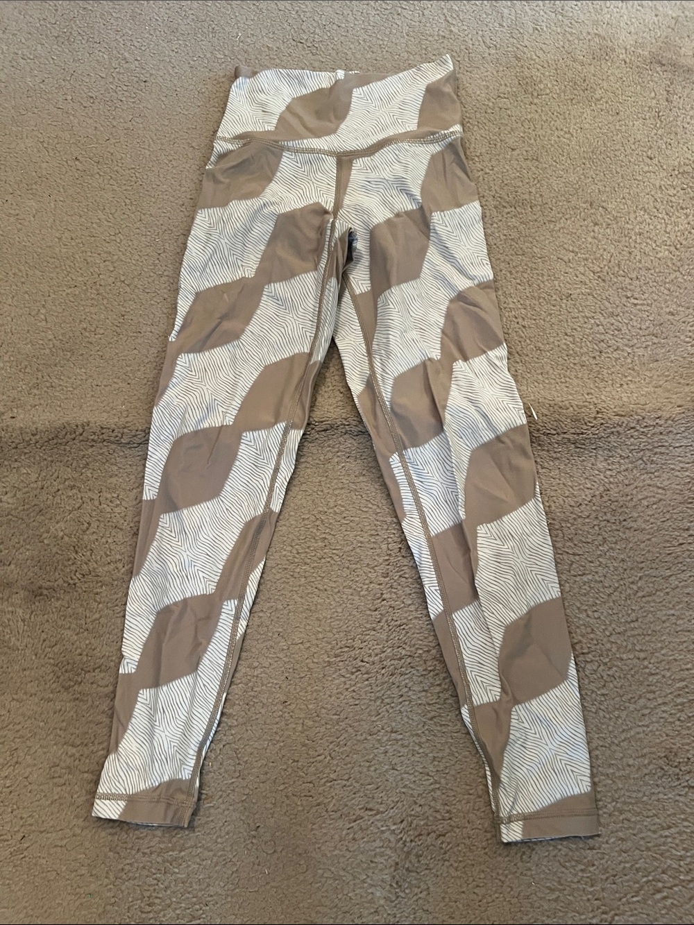 Aerie Beige Striped Bralette - Neutral Beige